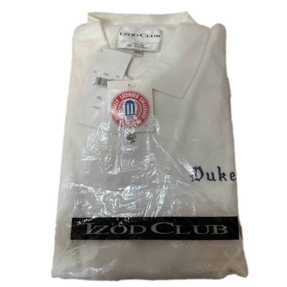 Duke Izod Club 100% Cotton Embroidered Short Sleeve NWT